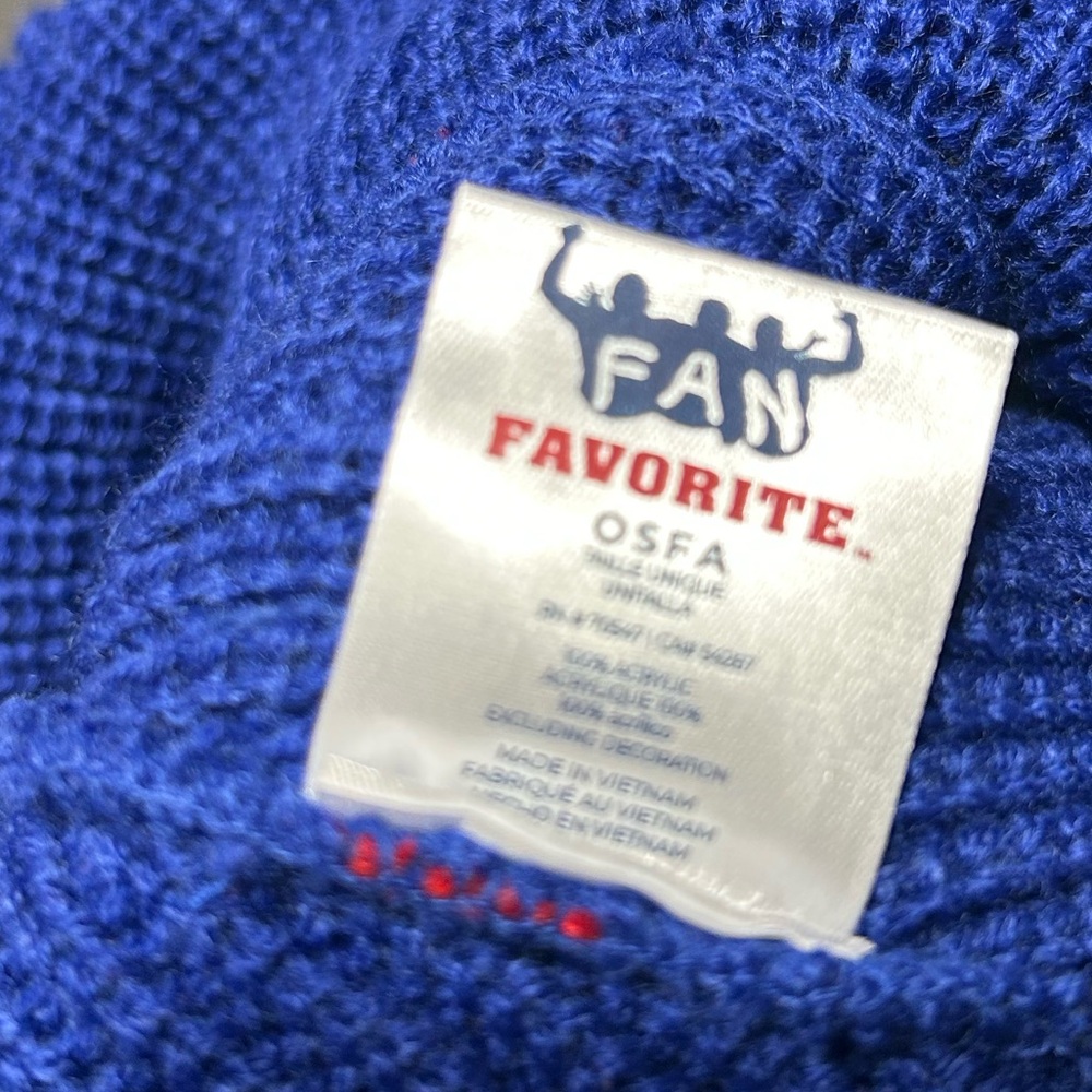 NCAA FAN FAVORITE Men's Beanie Kansas University Jayhawks Winter Hat Knitted Cap - Picture 3 of 3